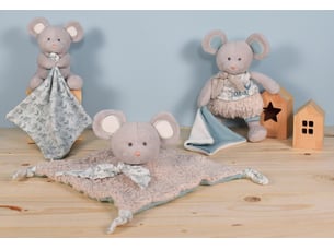 Peluche souris grise botanic bio