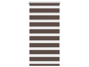 Store zebr, store de fenêtre 60,9 x 120 cm, largeur du tissu 56,7 cm, couleur café cf48240