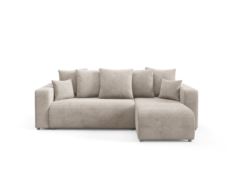  Canapé d'angle convertible evora l beige  - Conforama A