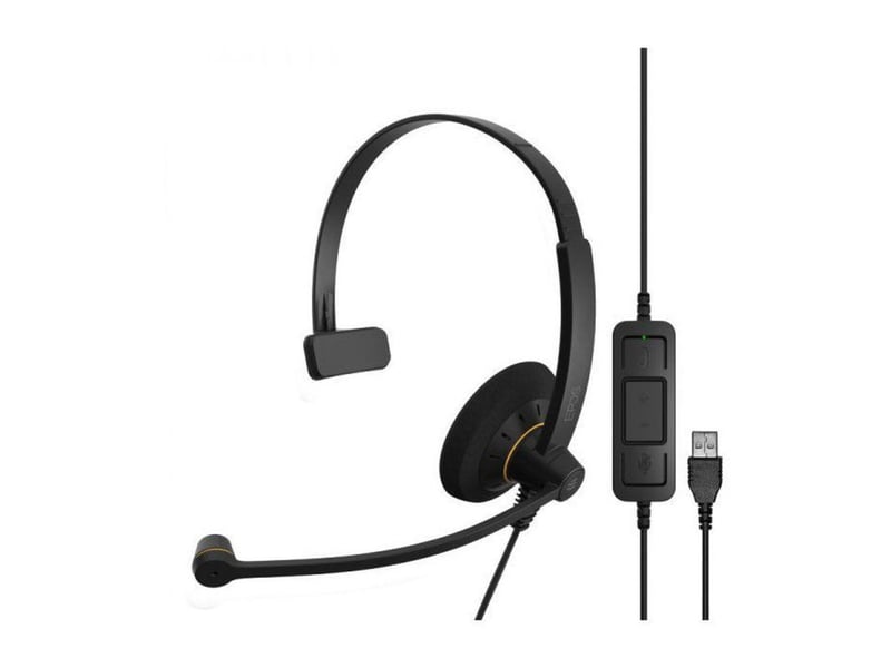  Casque micro filaire sur oreille usb avec micro antibruit  - Conforama A