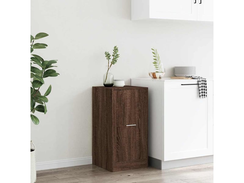  Armoire apothicaire chêne marron 40x41x77,5cm bois d'ingénierie  - Conforama C