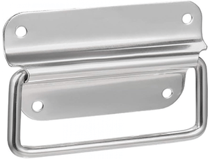 Poignées pliantes en acier inoxydable, poignée de porte en métal, pour boîte à outils et porte d'armoire (4 pièces)