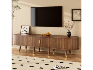 Meuble tv coloris bois foncé 175 cm <strong></strong> <strong></strong>