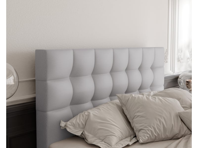  Lit adulte grand - 180x200 cm - matelas ressorts + surmatelas - coffre de rangement - éco-cuir résistant gris GRAND - Conforama D