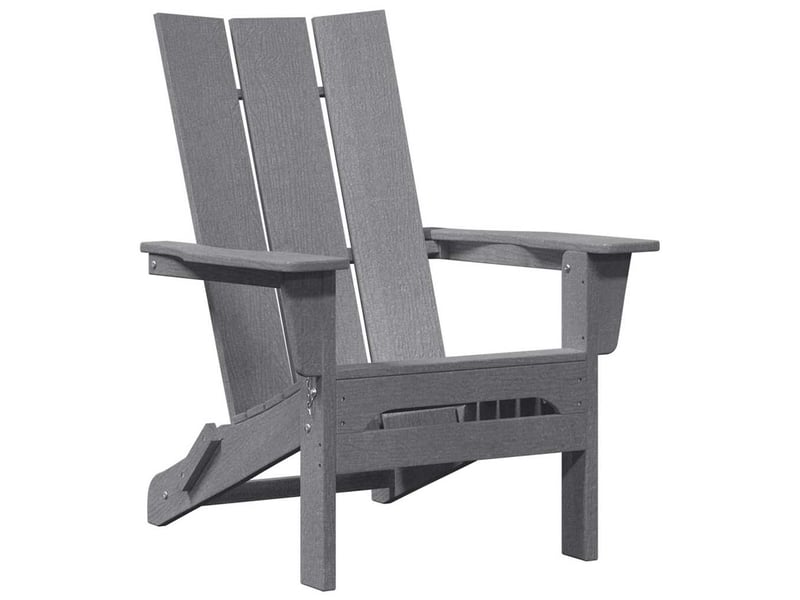  Lot de 2 chaises de jardin, chaises d'extérieur gris clair polyéthylène cf30039  - Conforama D