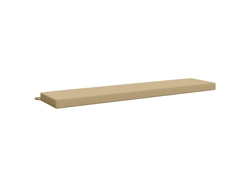  Lot de 2 coussins de banc, coussins d'assise soest 100 % polyester beige cf56770  - Conforama D