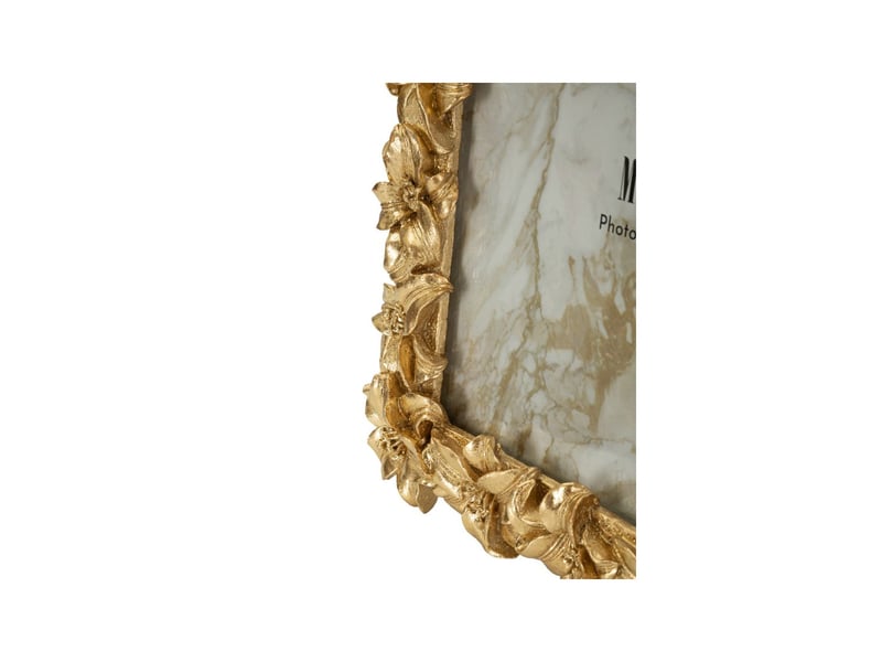  Cadre photo fleurs de lys giglio 20x25cm or  - Conforama D