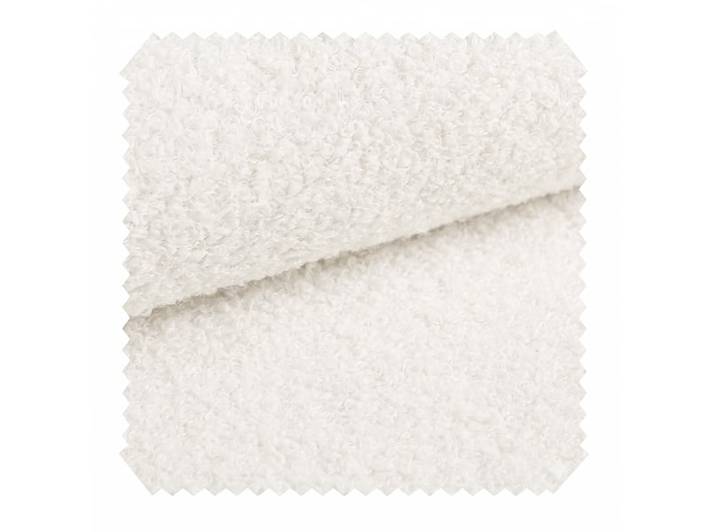  Banc de rangement - banquette de lit avec rangement hydraulique, 186 cm, blanche, chenille, bois, 186 x 47 x 61 cm  - Conforama R