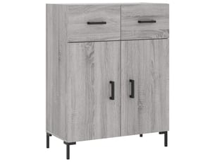 Buffet - bahut - meuble de rangement sonoma gris 69,5x34x90 cm bois d'ingénierie