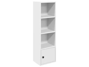 Bibliothèque, meuble de rangement bureau blanc 31x24x102 cm bois d'ingénierie