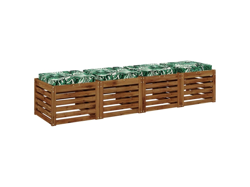  Lot de 4 coussins de siège, coussins d'assise vught 100 % polyester cf60693  - Conforama C