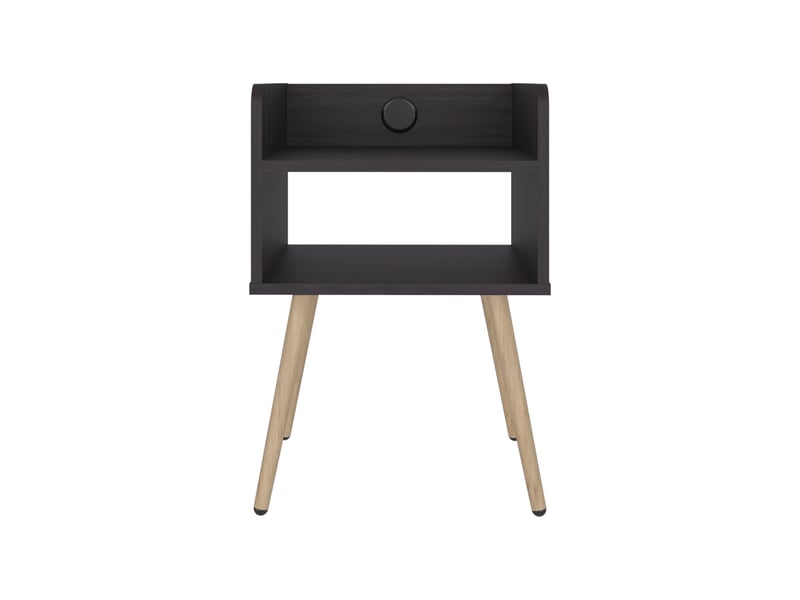  Table de chevet didi de 40 cm, wengé  - Conforama C