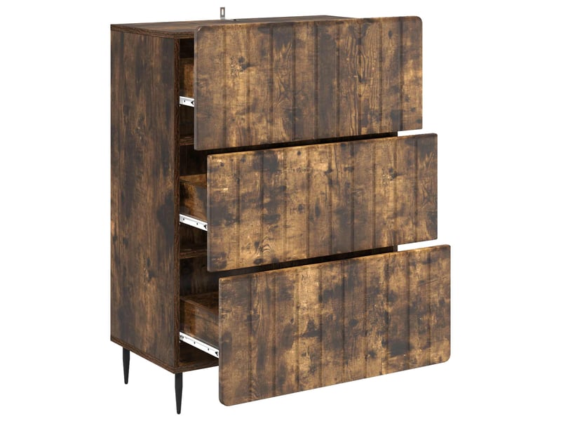  Armoire de rangement bureau, armoire à tiroirs 66 x 34,5 x 92 cm bois d'ingénierie shl8940  - Conforama E