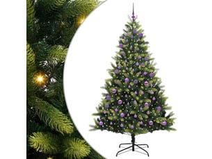 Sapin de noël, arbre de noël artificiel en silicone flexible 300 leds vert shl8388