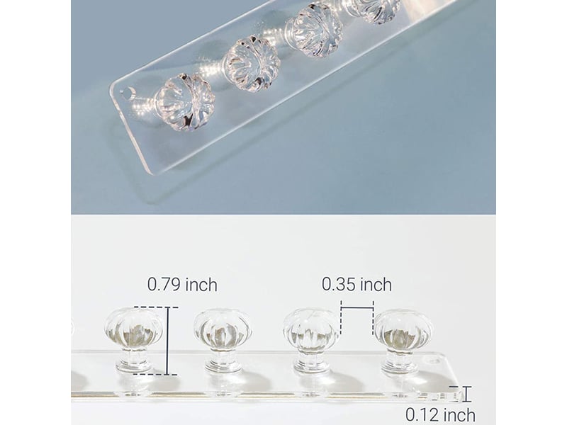  Paquet de 2 cintres de collier, support de colliers en acrylique, organisateur de bijoux mural suspendu avec 12 crochets en forme de diamant, transparent  - Conforama D