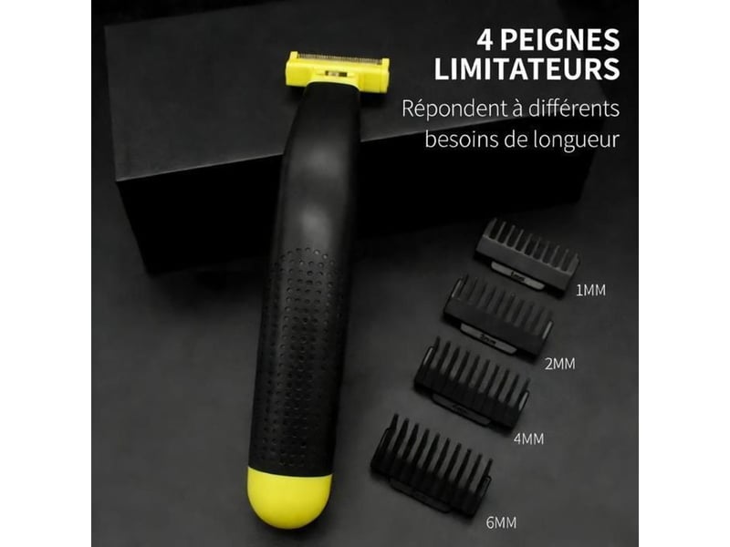  Tondeuse barbe electrique 2 en 1 4 tetes ipx7 rechargeable usb 60 min 413446_AACLB10028_6_DROPFR - Conforama B