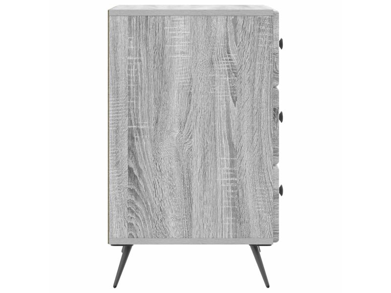  Table de chevet - cabinet de chevet - table de nuit sonoma gris 43 x 41 x 66,5 cm  - Conforama E