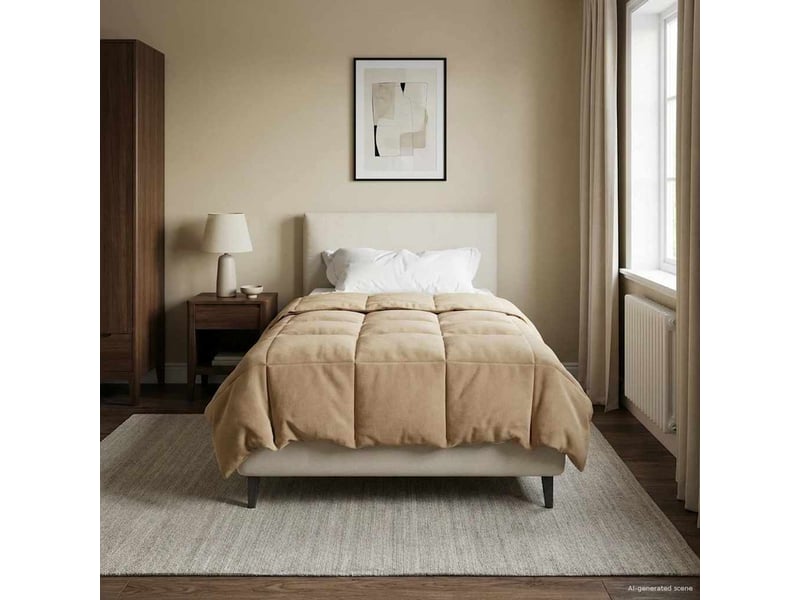  Duvet d'hiver - couette 140 x 220 cm hiver - couette microfibre (100% polyester)  - Conforama D