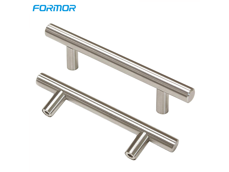  20 unités de poignée en forme de t pour porte, poignées en acier inoxydable pour meubles de cuisine - distance entre les trous de 64 mm  - Conforama E