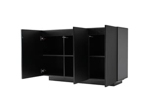 Buffet 3 porte(s)   HAVRYA  - 120 cm coloris noir 