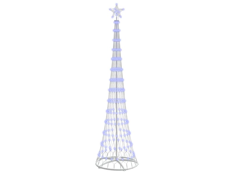  Arbre de noël, sapin de noël led bleu 250 cm métal  - Conforama A