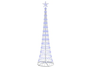 Arbre de noël, sapin de noël led bleu 250 cm métal