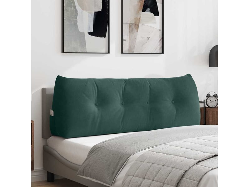 Coussin de dos, coussin de dossier vert foncé 140 x 24 x 50 cm velours cf55078  - Conforama B