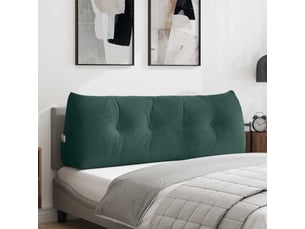 Coussin de dos, coussin de dossier vert foncé 140 x 24 x 50 cm velours cf55078