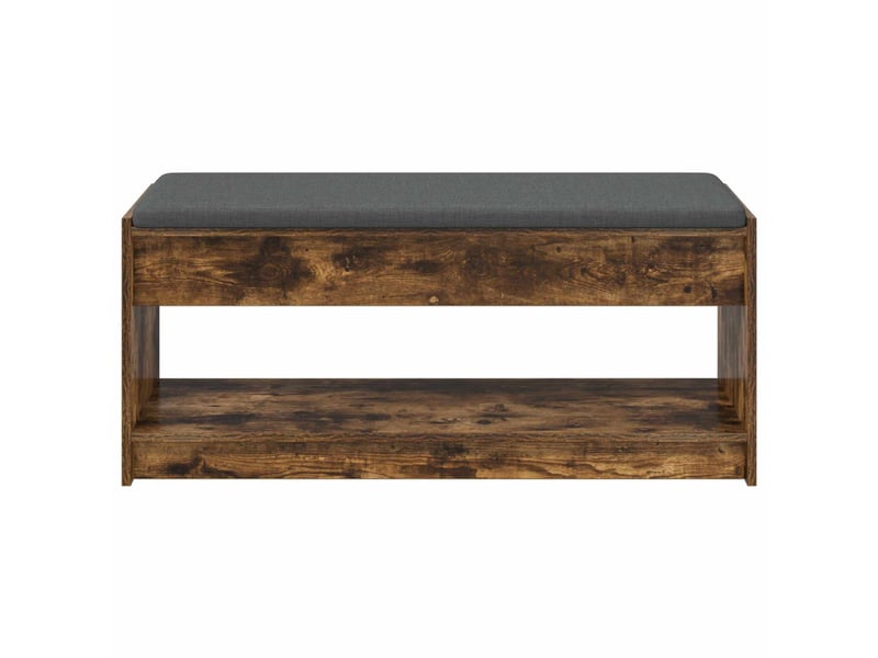  Banc d'entrée, banc interieur chêne fumé 103x38x45 cm  - Conforama E