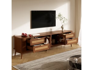 Meuble tv coloris marron 180 cm <strong></strong>  <strong>Fay Lum</strong>