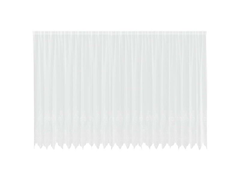 Rideau en dentelle, rideau ajouré, voilage blanc 240 x 600 cm polyester cf43742 - Conforama A