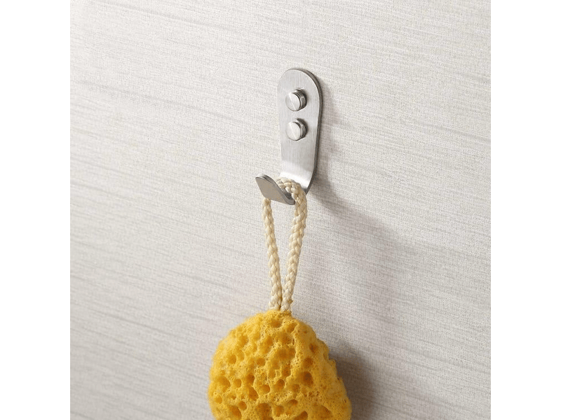  Lot de 10 crochets muraux pour serviettes, fixation murale simple à visser, convient pour salle de bain, peignoir, chambre à coucher  - Conforama C