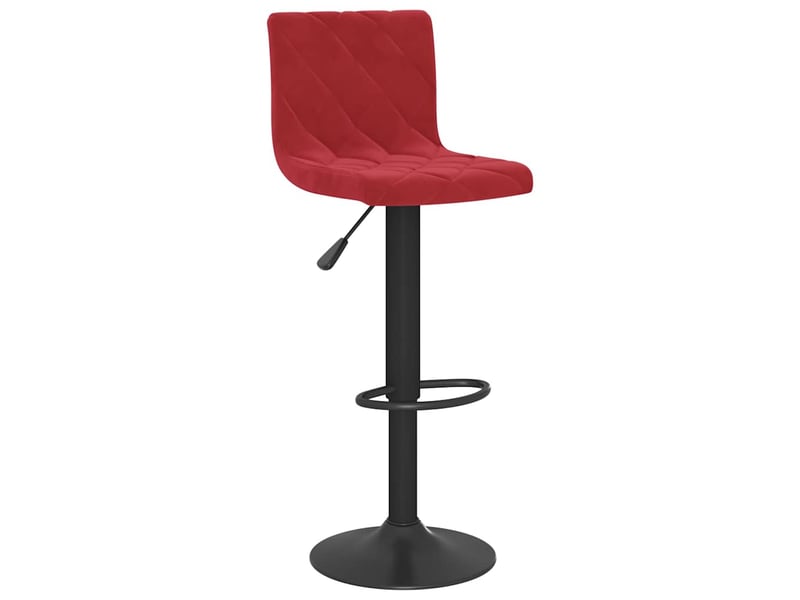  Lot de 2 tabouret de bar, chaise de bar rouge bordeaux velours shl91917  - Conforama C