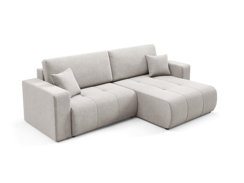  Canapé d'angle convertible molinio l gris  - Conforama C
