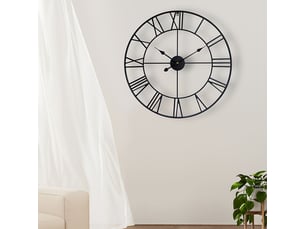 Horloge de style vintage – horloge murale en fer forgé – mouvement à quartz silencieux – horloge créative – horloge à quartz – 40 cm