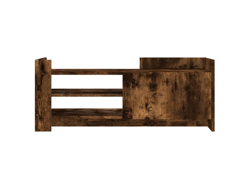  Meuble tv - banc tv - meuble de rangement chêne fumé 100x35x40 cm bois d'ingénierie  - Conforama D