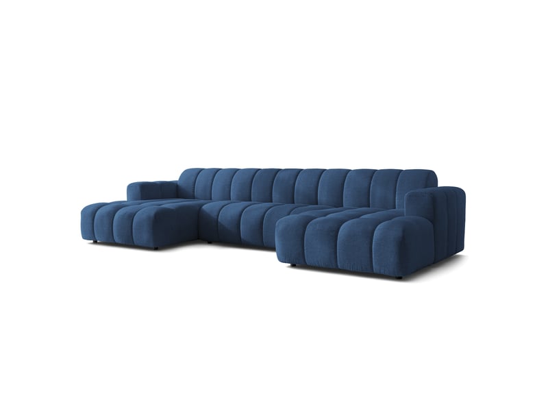  Canapé d'angle aenis, tkanina strukturalna bleu  - Conforama A