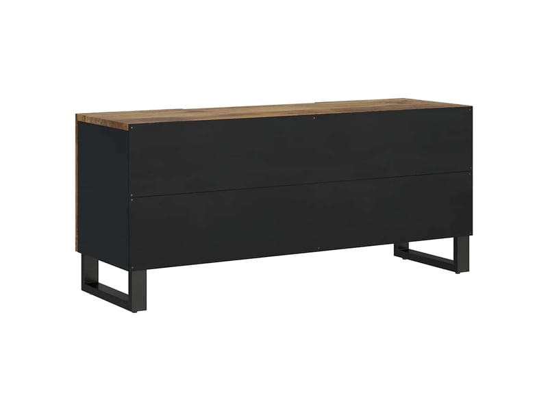  Meuble tv - banc tv - meuble de rangement 105x33,5x46 cm bois de manguier et d'ingénierie  - Conforama E