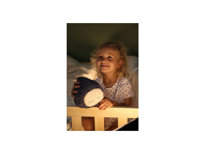  Peluche veilleuse gaby activée par pleurs avec 6 sons apaisants blanc bruit battement de coeur MOR3770040227107 - Conforama E