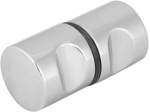 Poignées de porte, poignée chromée en alliage d'aluminium pour porte de douche en verre pour la maison