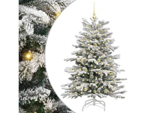 Sapin de noël - arbre de noël artificiel à branches articulées blanc 150 cm