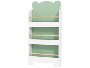 Bibliothèque pour enfant, rangement livre enfant 3 niveaux pour salle de jeux, chambre d'enfant, vert