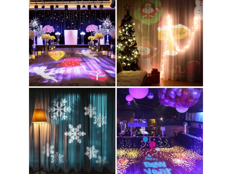 Projecteur de noël extérieur 16 motifs – 120° réglable - Conforama D