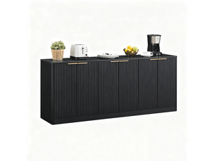 Buffet    <strong></strong> <strong></strong> - 170 cm coloris noir 