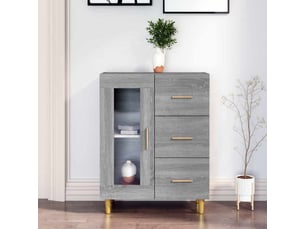 Buffet - bahut - meuble de rangement sonoma gris 69,5x34x90 cm bois d'ingénierie