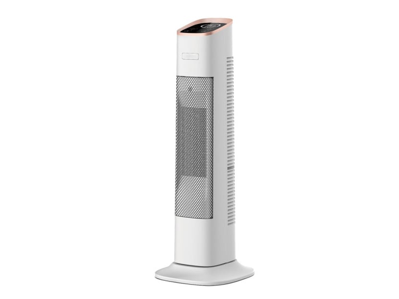  Chauffage soufflant céramique fabrilamp vertical 2000 w blanc et doré 62 x 23,5 x 23,5 cm 198322075 - Conforama A