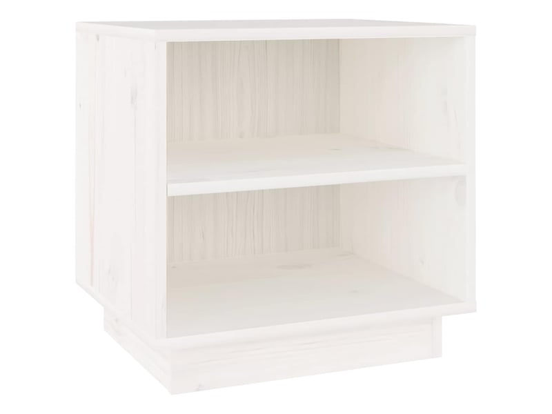  Table de chevet - cabinet de chevet - table de nuit blanc 40x34x40 cm bois de pin solide  - Conforama A
