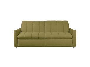 Canapé roma 2 places convertible avec relax électrique en tissu - vert
