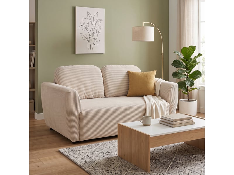  Canapé d'angle beige convertible 3 place  - Conforama Y