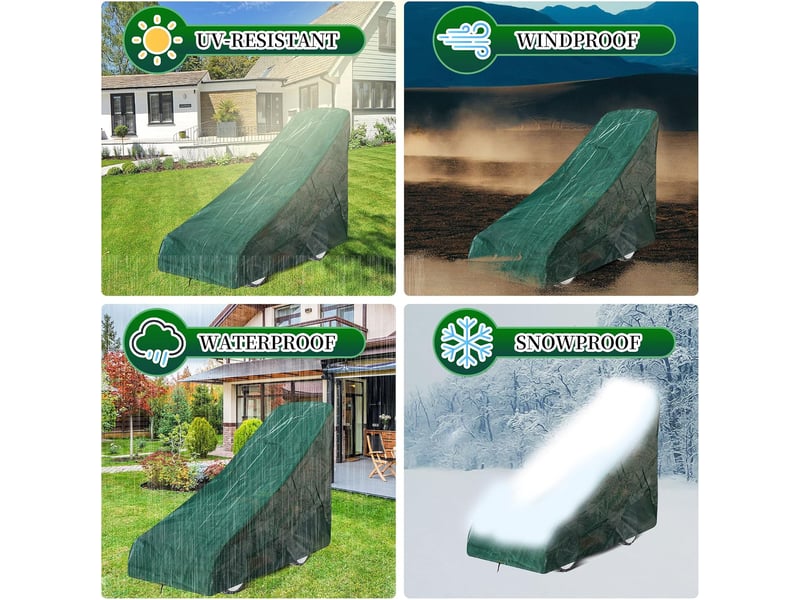 Housse pour tondeuse à gazon - protection de tondeuse imperméable pour extérieur 56x140x103cm - Conforama D